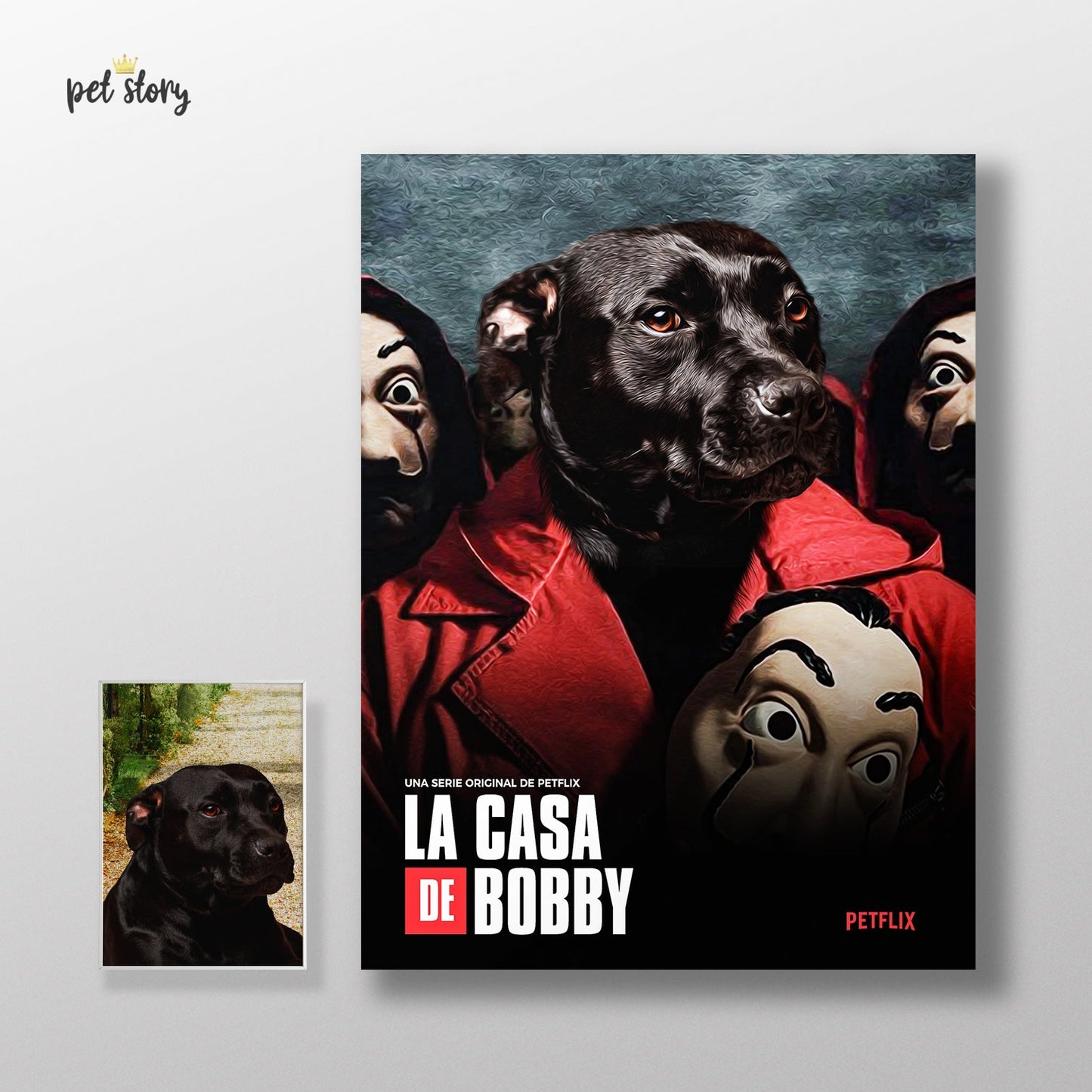 La Casa de Papel | Retrato Personalizado de Animal de Estimação - Pet Story PT