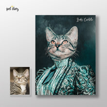 Carregar imagem no visualizador da galeria, Lady Vitoriana | Retrato Personalizado de Animal de Estimação - Pet Story PT
