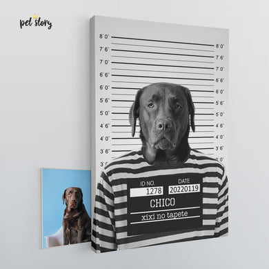 Malcomportado | Retrato Personalizado de Animal de Estimação - Pet Story PT