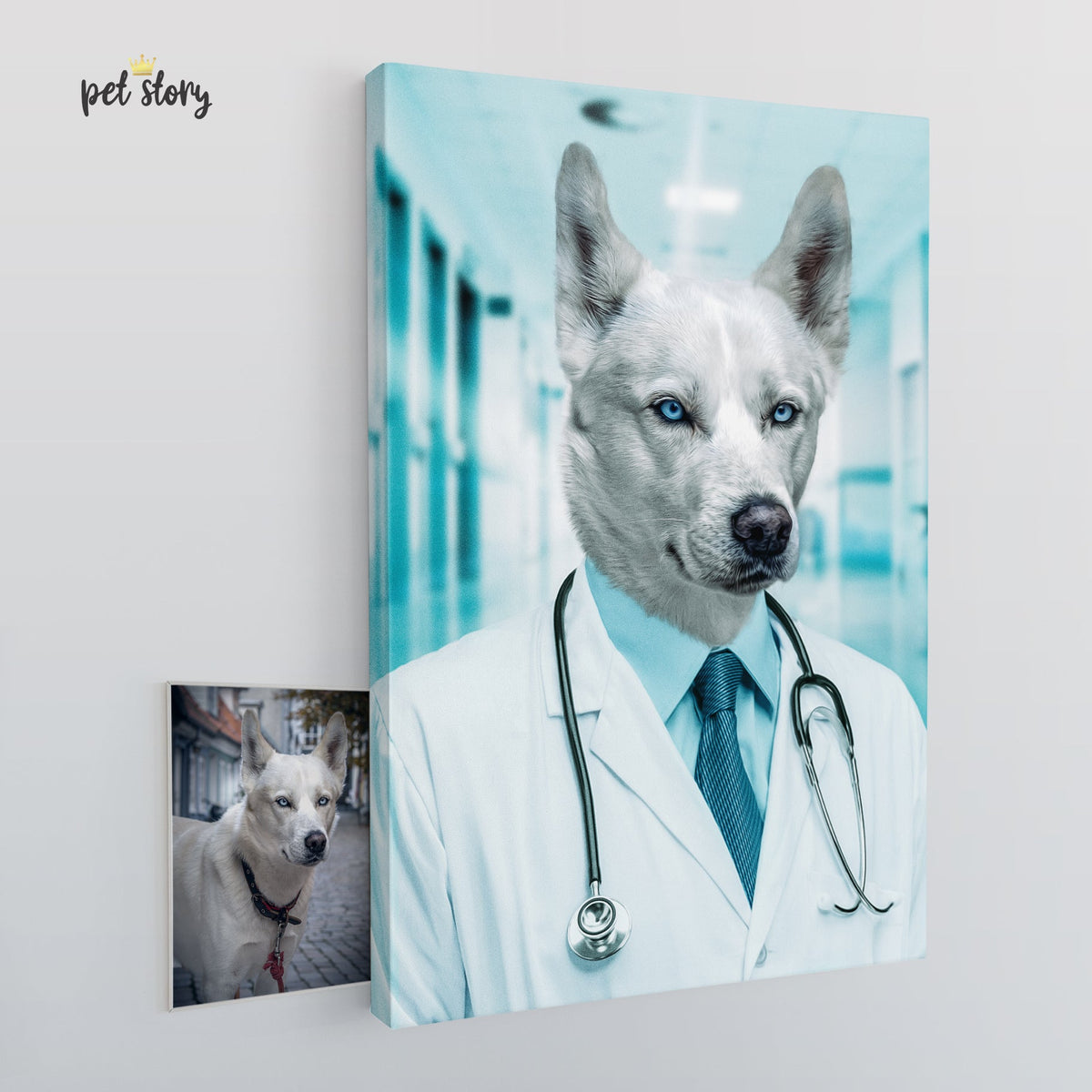 Médico | Retrato Personalizado de Animal de Estimação - Pet Story PT