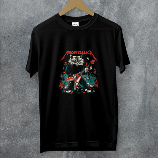 T-shirt Meowtallica preto, Pet Story