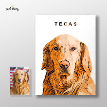 Cargar imagen en el visor de la galería, Modern 2 animais | Retrato Personalizado de Animal de Estimação - Pet Story PT
