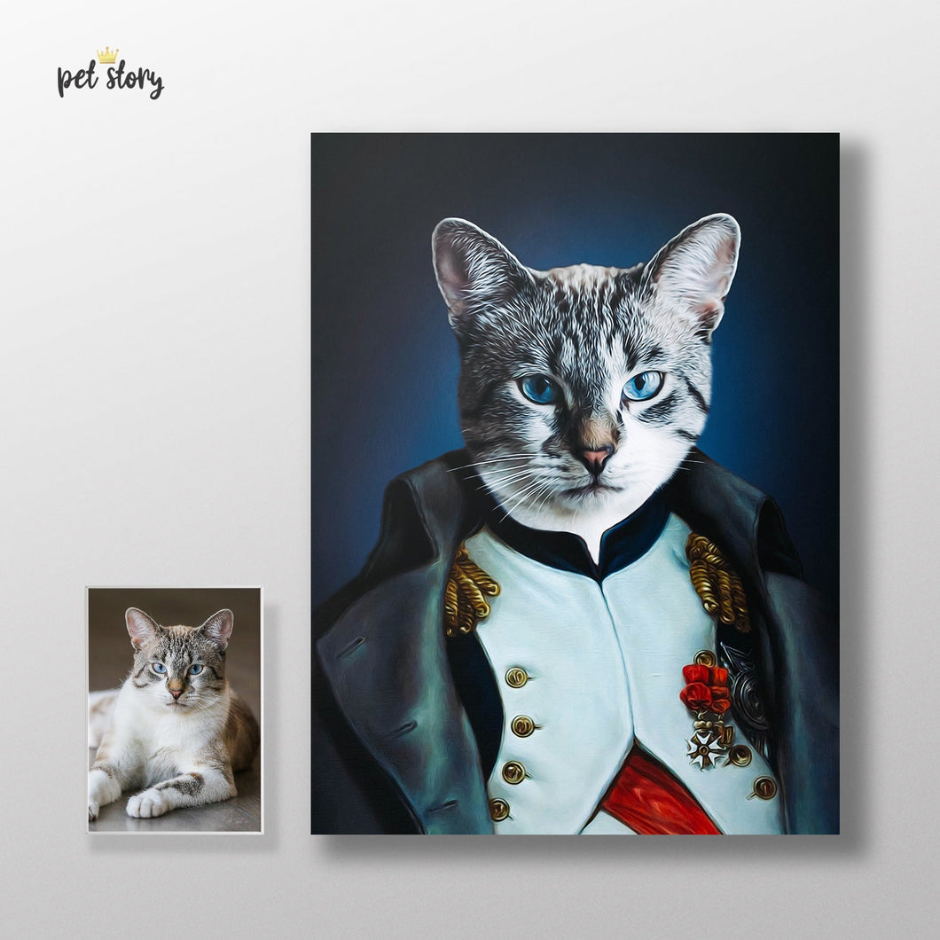 Napoleão | Retrato Personalizado de Animal de Estimação - Pet Story PT