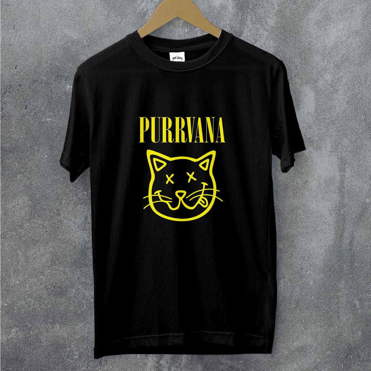 T-shirt Purrvana preto, Pet Story