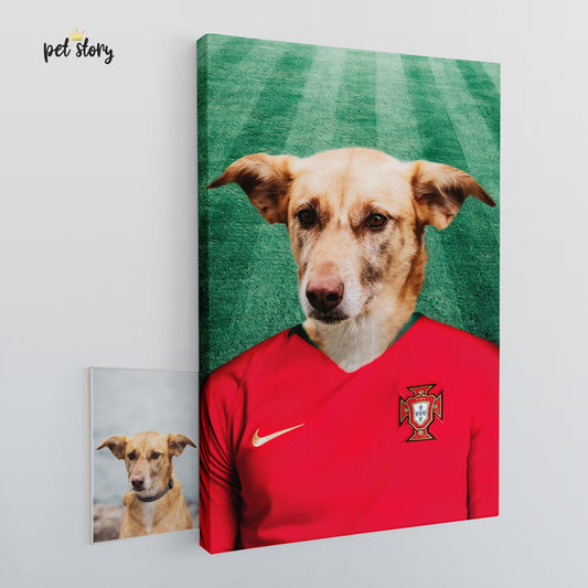 Seleção Portuguesa | Retrato Personalizado de Animal de Estimação - Pet Story PT