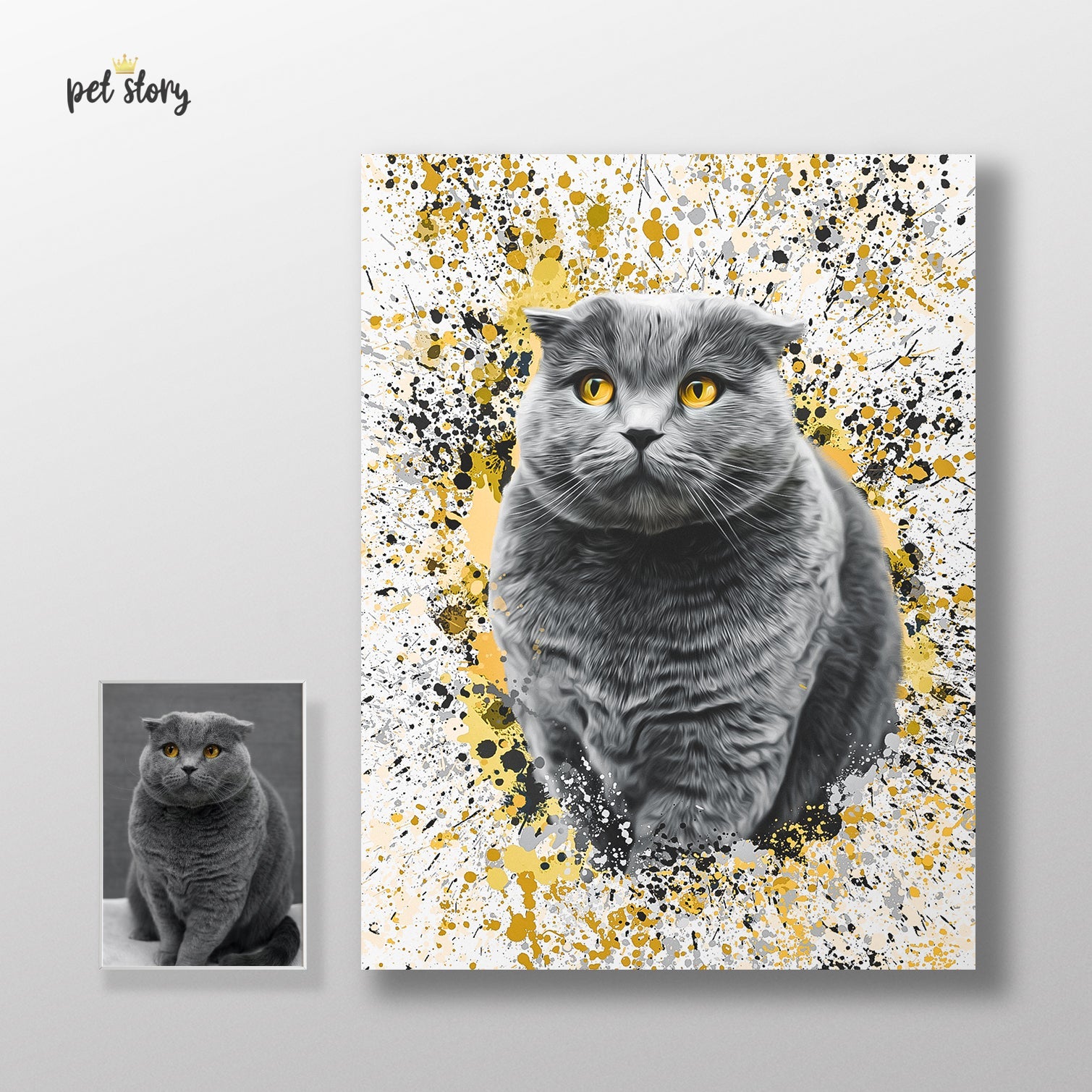 Splash | Retrato Personalizado de Animal de Estimação - Pet Story PT