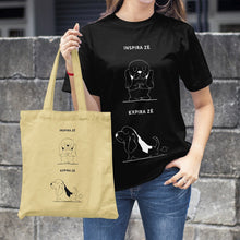 Cargar imagen en el visor de la galería, T - shirt Inspira e Expira - Basset Hound | Personalizada de Animal de Estimação - Pet Story PT
