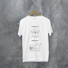 Cargar imagen en el visor de la galería, T - shirt Inspira e Expira - Maltês | Personalizada de Animal de Estimação - Pet Story PT
