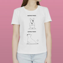 Carregar imagem no visualizador da galeria, T - shirt Inspira e Expira - Pitbull | Personalizada de Animal de Estimação - Pet Story PT
