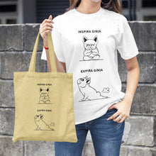 Cargar imagen en el visor de la galería, Camiseta Inhale y exhale - Bulldog Francés | Mascota personalizada
