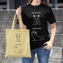 Cargar imagen en el visor de la galería, Camiseta Inhale y exhale - Bulldog Francés | Mascota personalizada
