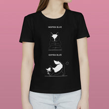 Carregar imagem no visualizador da galeria, T-shirt Inspira e Expira - Huskie | Personalizada de Animal de Estimação
