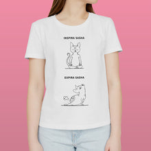 Carregar imagem no visualizador da galeria, T-shirt Inspira e Expira - Sphynx | Personalizada de Animal de Estimação
