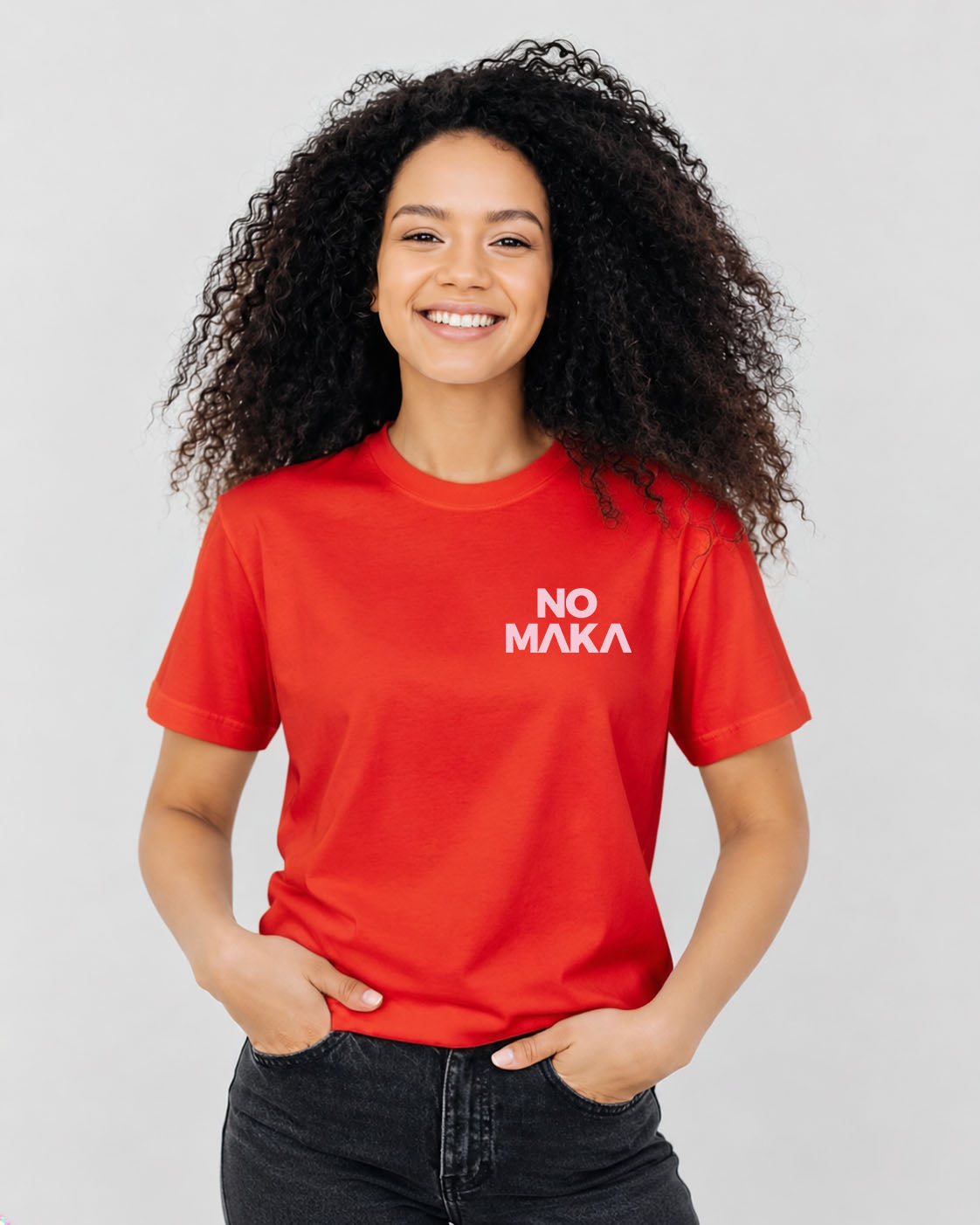 T Shirt No Maka Logo Vertical