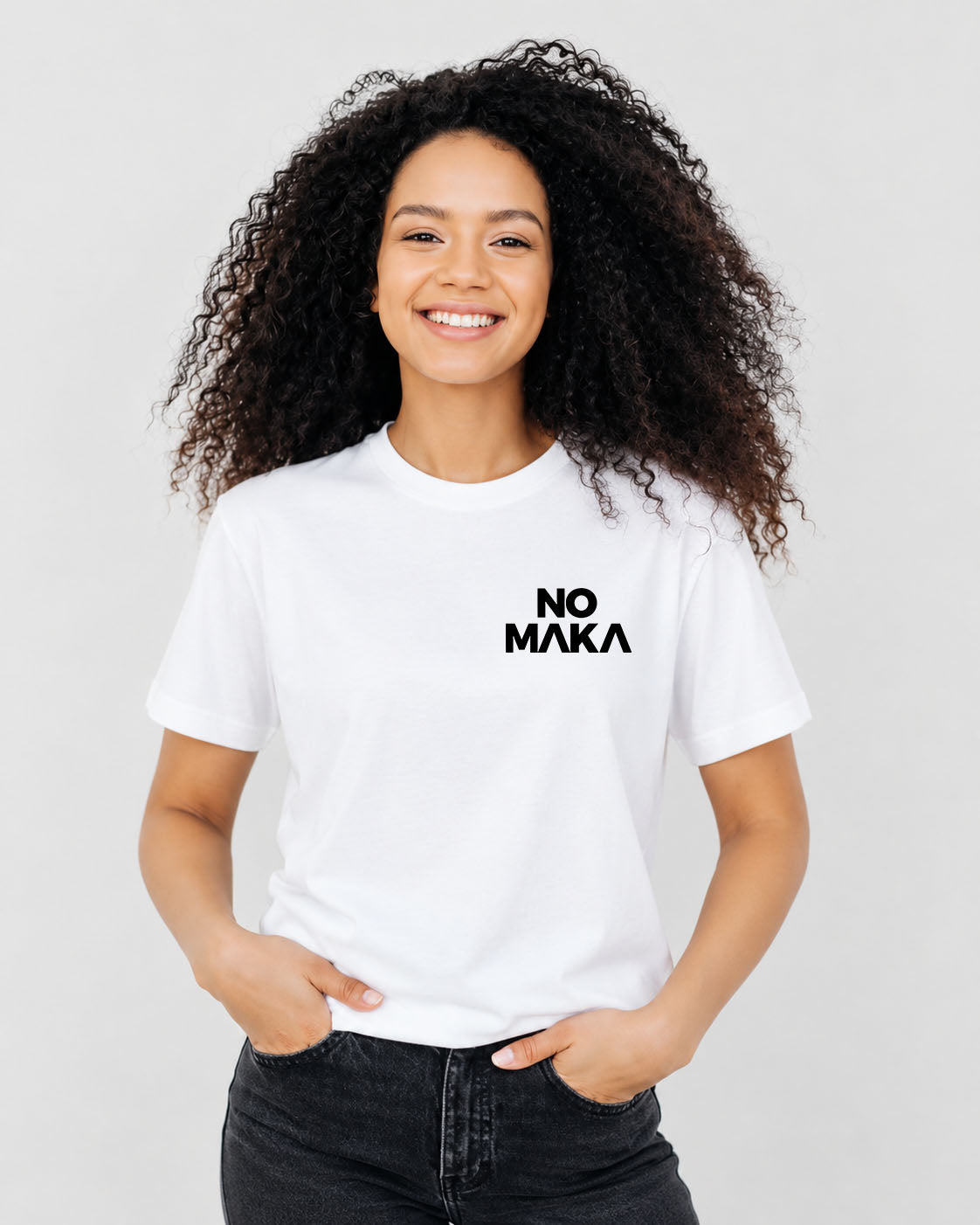 T Shirt No Maka Logo Vertical
