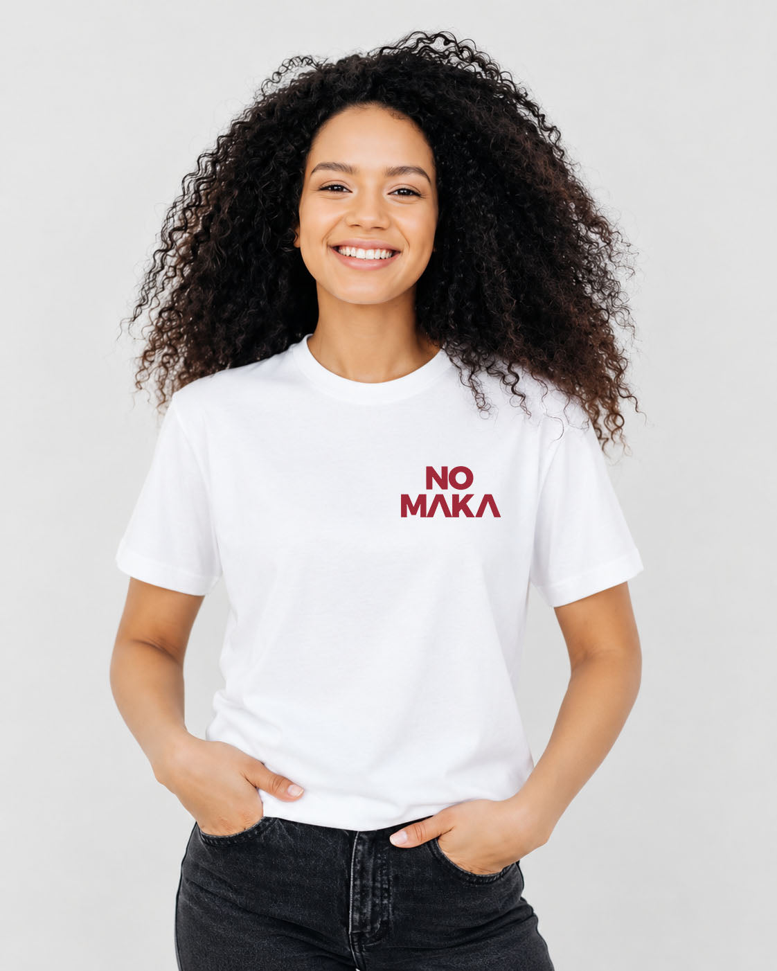 T Shirt No Maka Logo Vertical