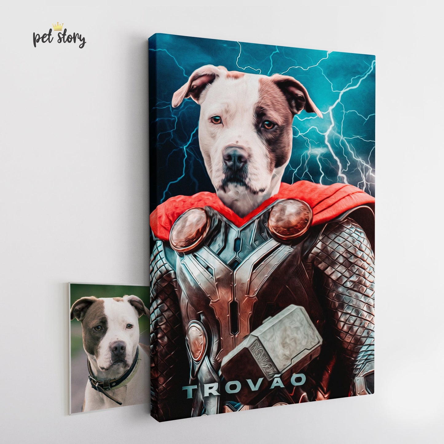 Thor | Retrato Personalizado de Animal de Estimação - Pet Story PT