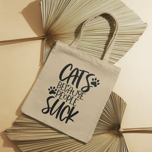 Tote bag Cats Because People Suck