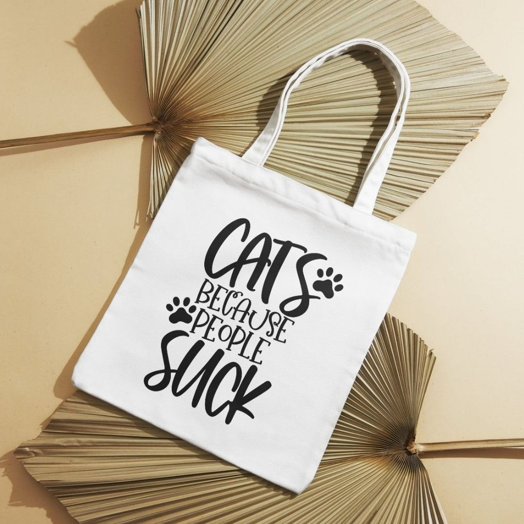 Tote bag Cats Because People Suck