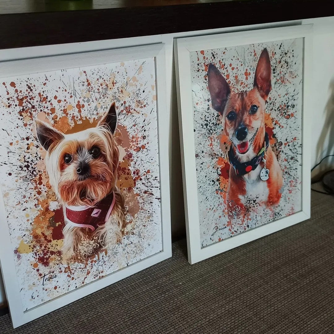 Chapoteo | Retrato de mascota personalizado