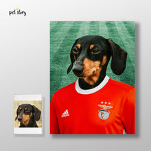 Cargar imagen en el visor de la galería, Sport Lisboa y Benfica | Retrato de mascota personalizado
