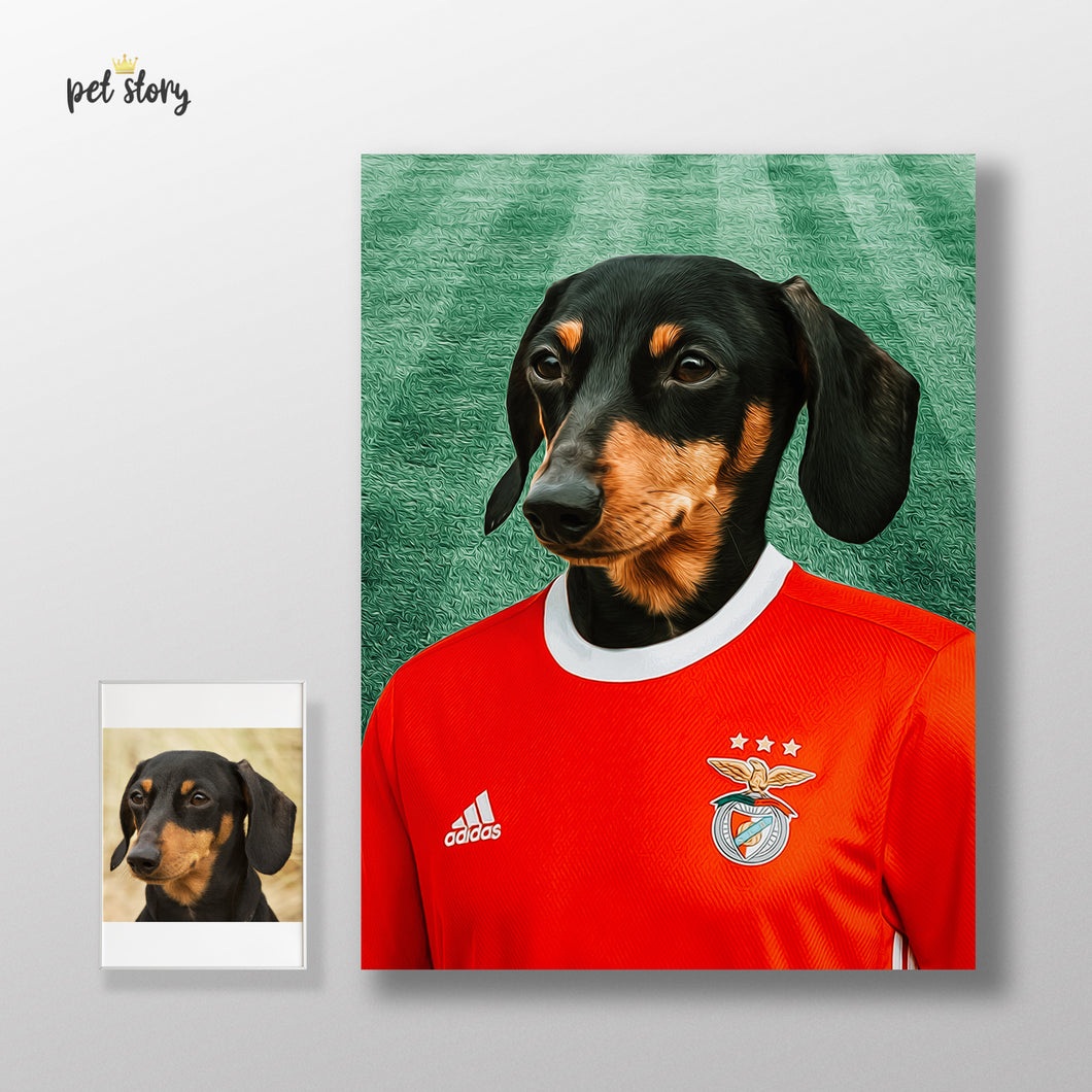 Sport Lisboa y Benfica | Retrato de mascota personalizado
