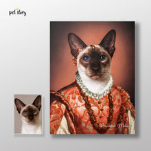 Cargar imagen en el visor de la galería, Princesa | Retrato de mascota personalizado
