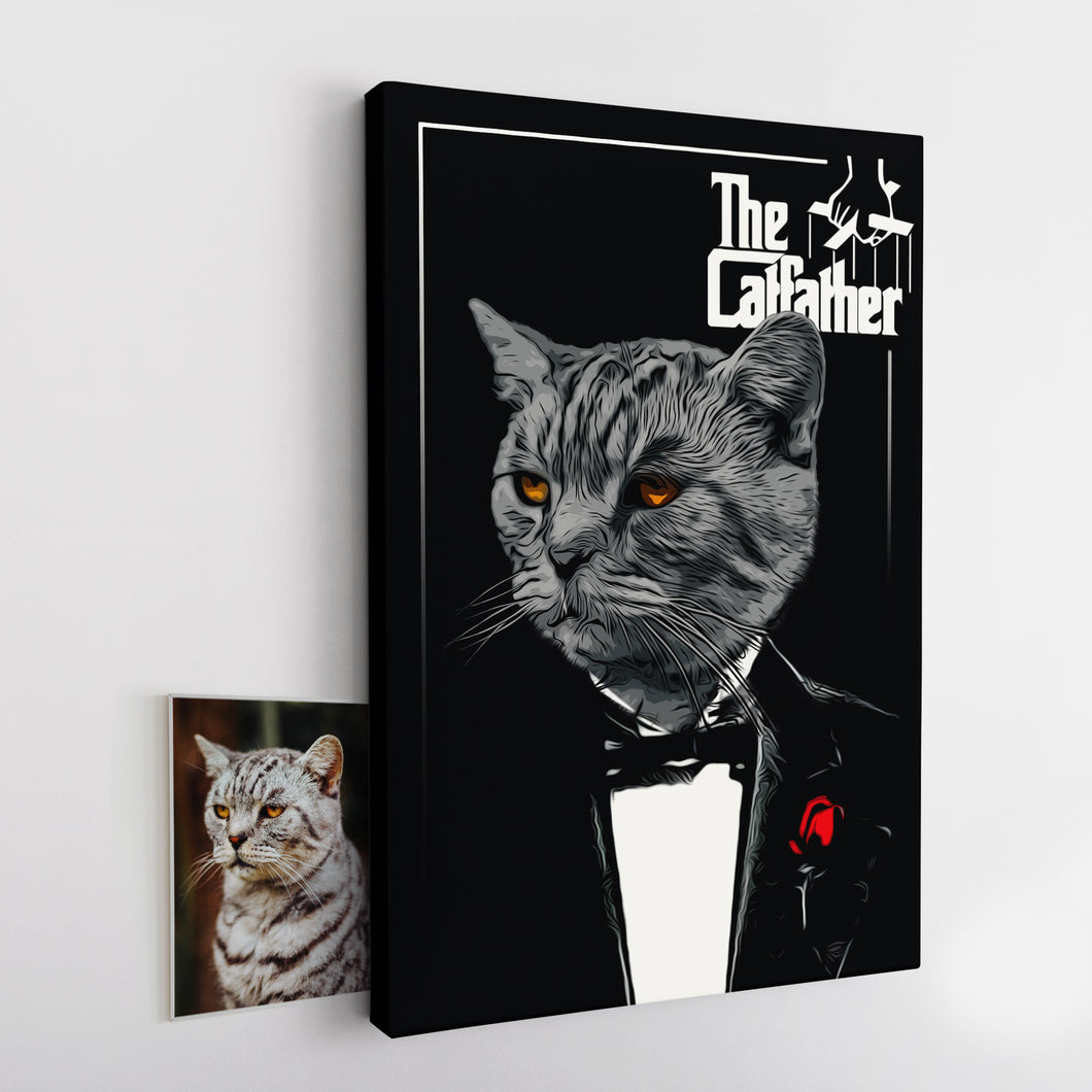 The CatFather | Retrato Personalizado de Animal de Estimação